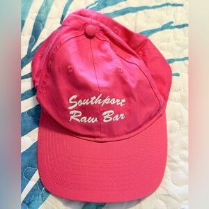 Port&Co. Southport Raw Bar Pink Embroidered Baseball Cap
